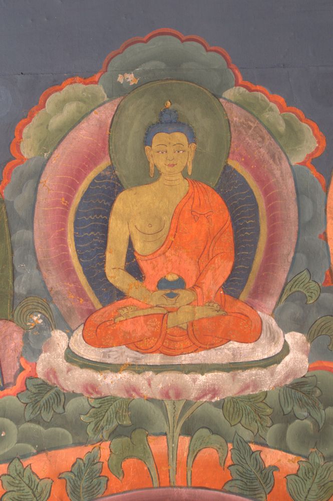 Bhutanese mural paitning depicting the Buddha. | Mandala